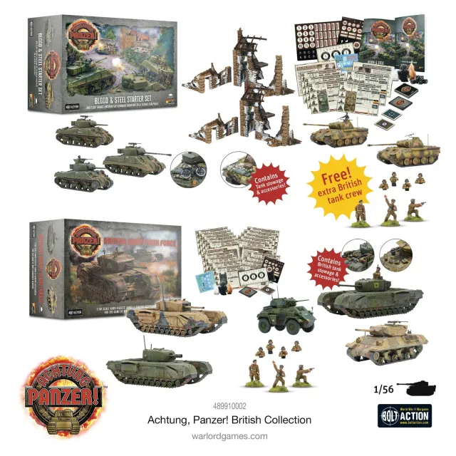 Bolt Action Achtung Panzer! British Collection coffret chars britanniques