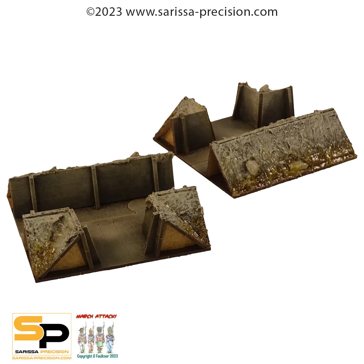 Bolt Action Trench System décor tranchées MDF 20-32mm