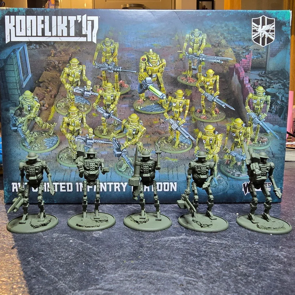 Bolt Action Konflikt ’47 Automated Infantry platoon boîte plastique
