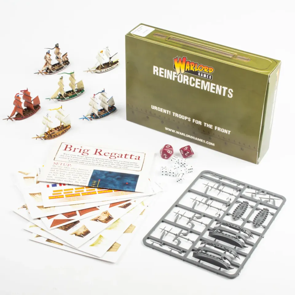 Warlord Games Black Seas Brig Regatta jeu régate 8 bricks