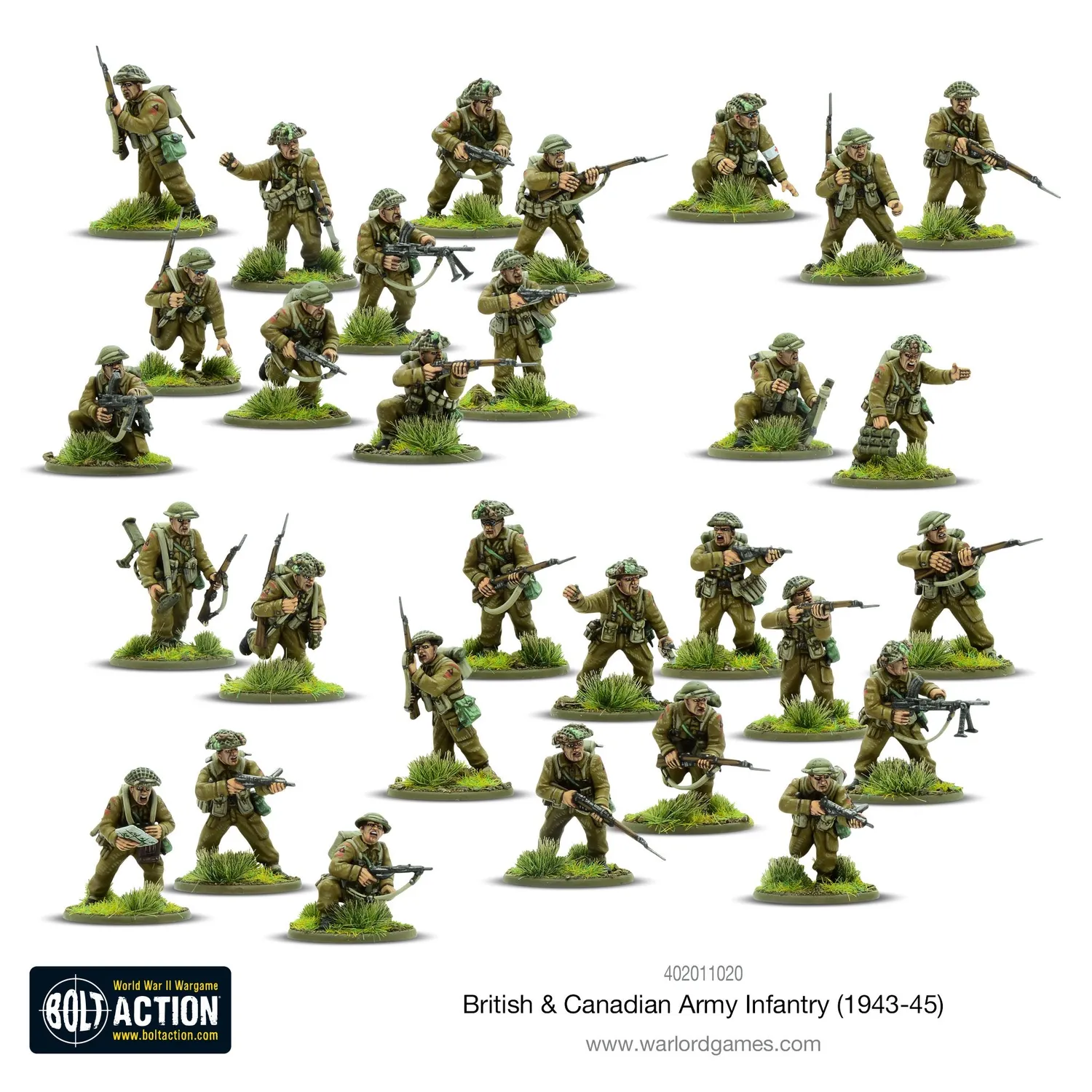 Bolt Action British & Canadian Infantry figurines 1943-45