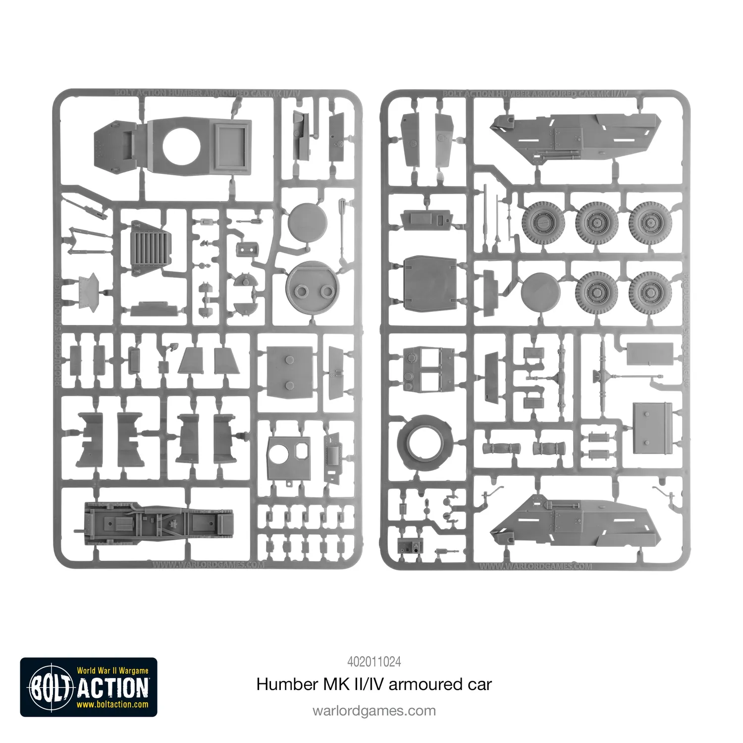 Bolt Action Humber MK II/IV voiture blindée plastique britannique
