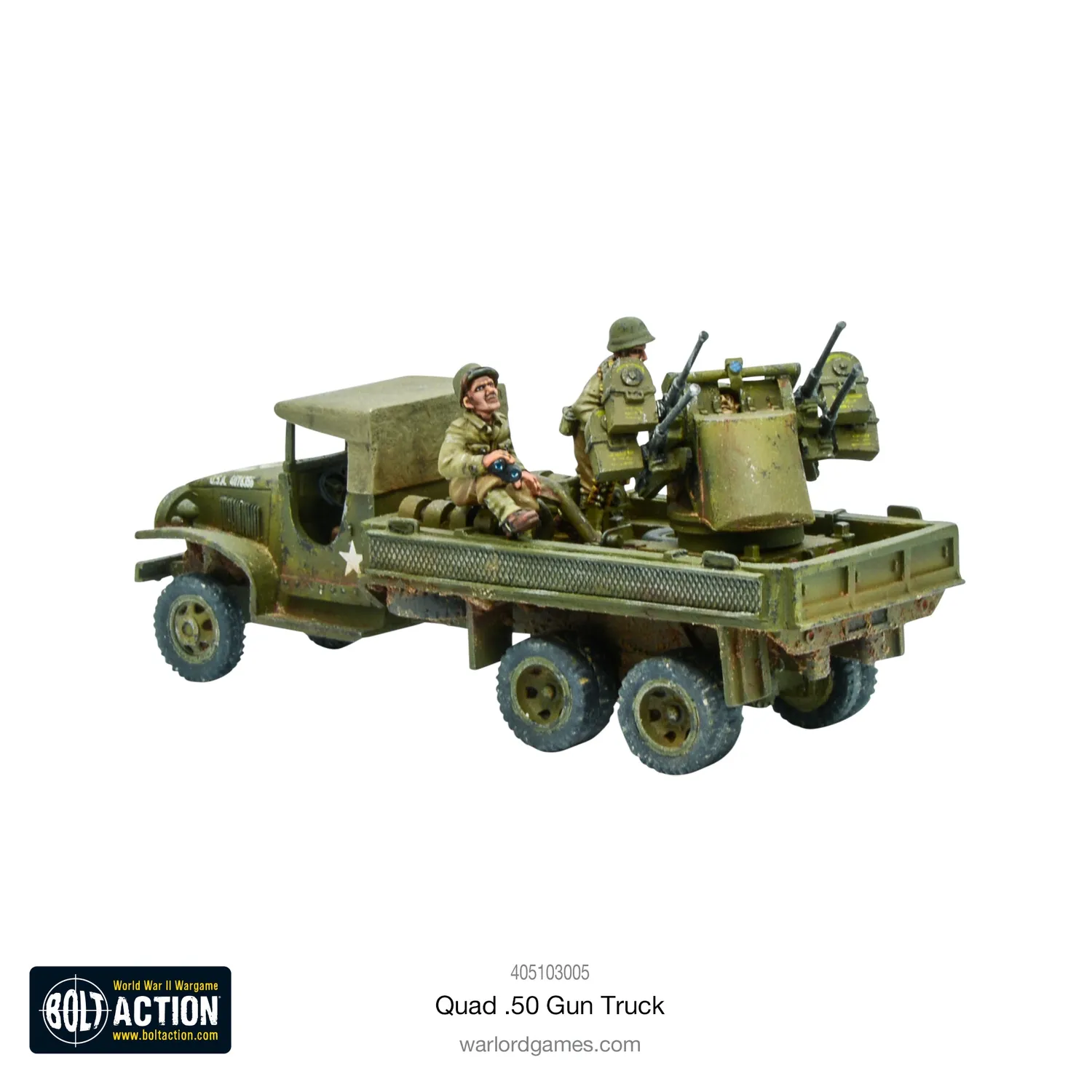 Bolt Action Quad 50 Gun Truck véhicule antiaérien US