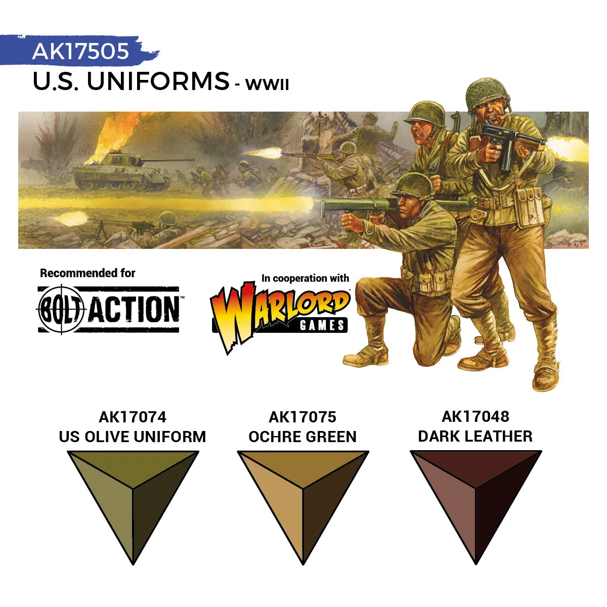 AK Interactive Quick Gen US Uniforms peintures x3