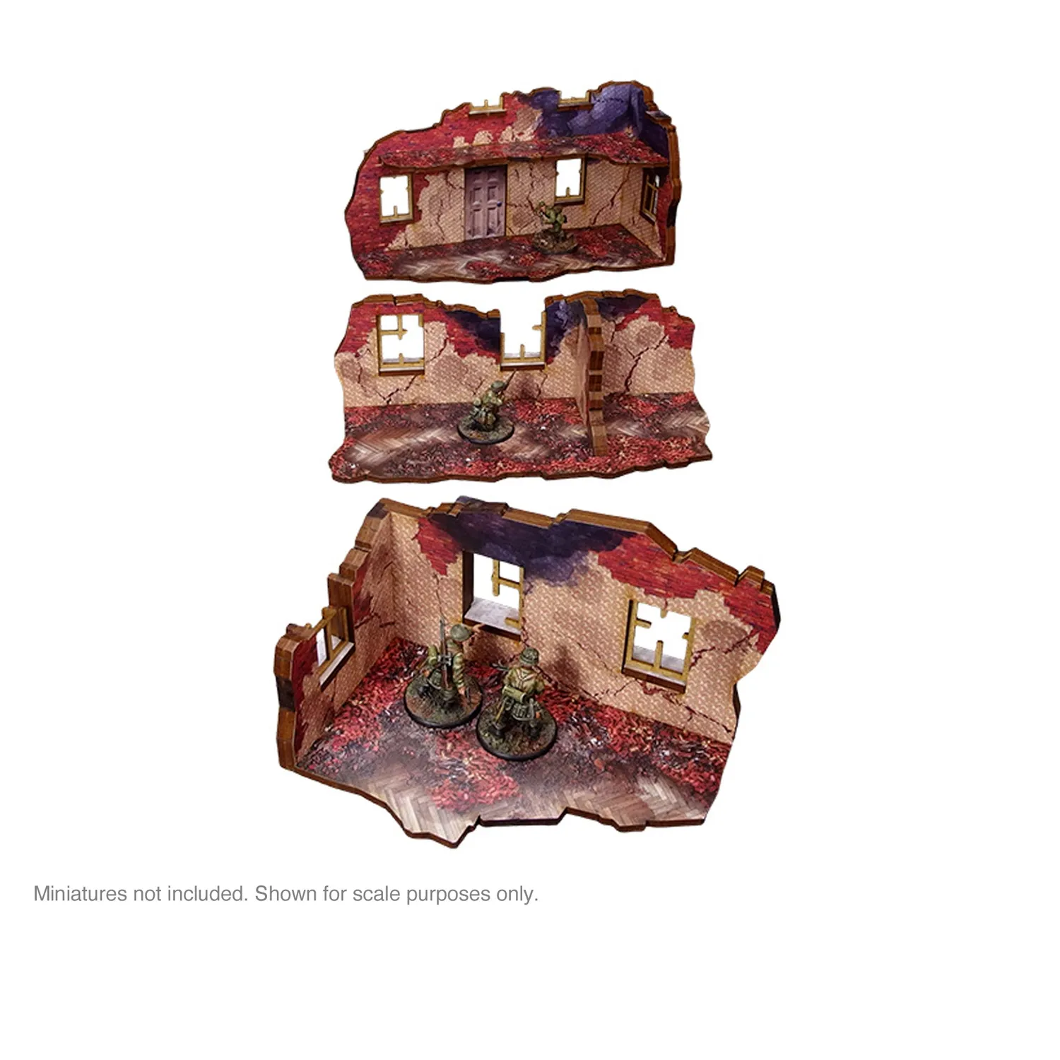 Bolt Action Ostfront Stalingrad bâtiment ruiné décor prépeint