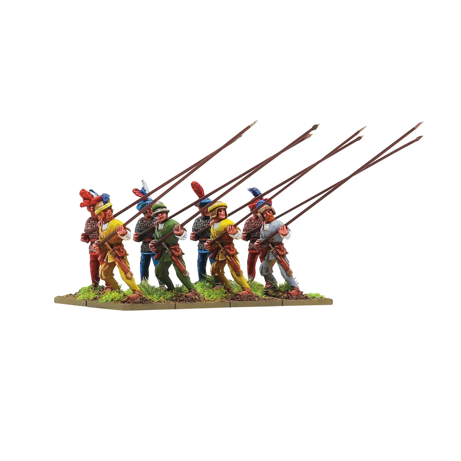 Bolt Action Italian Wars Swiss Pikemen At port 45 figurines métal