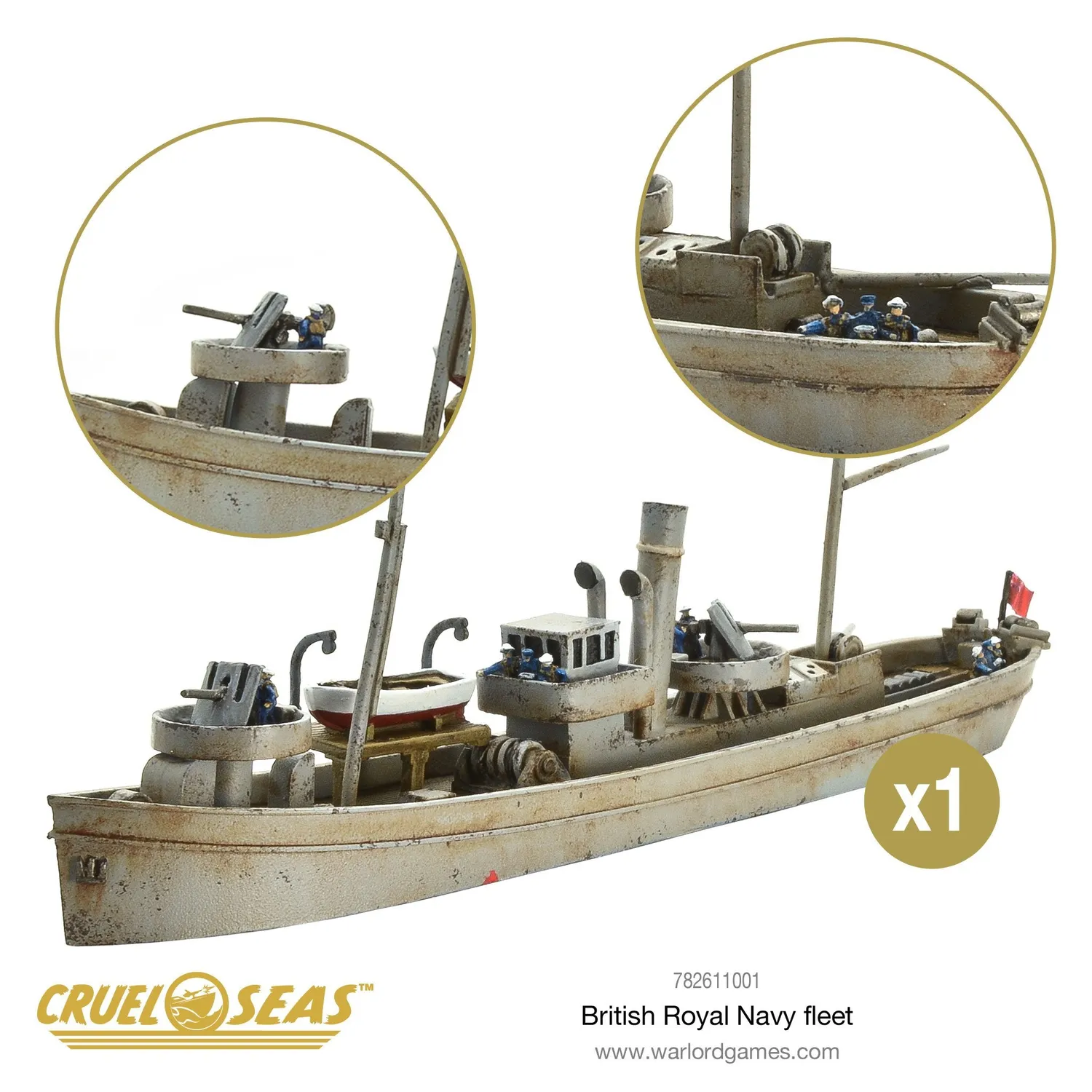 Warlord Games Cruel Seas Royal Navy Fleet coffret bateaux 1/300