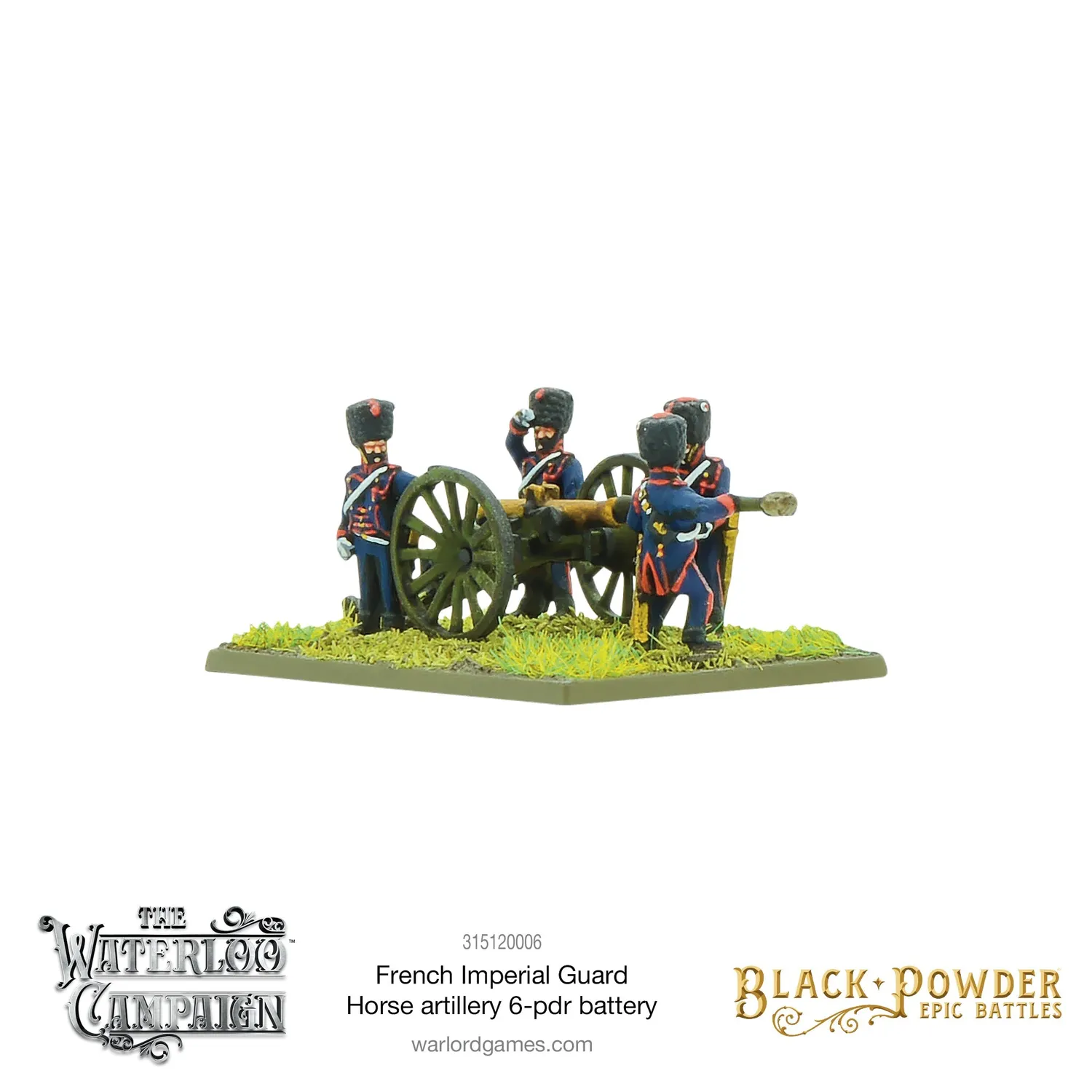 Bolt Action Black Powder Epic Battles: Waterloo - French Imperial Guard Horse artillery 6-pdr battery