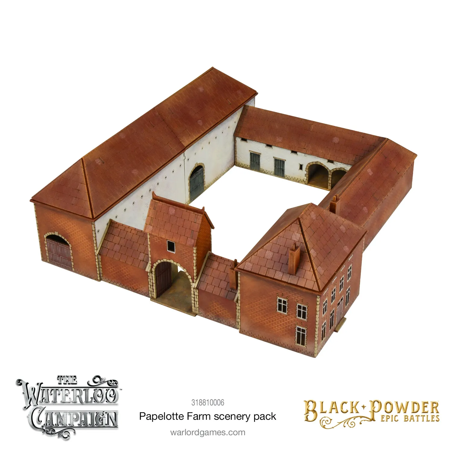 Bolt Action Black Powder Epic Battles Papelotte décor ferme Waterloo