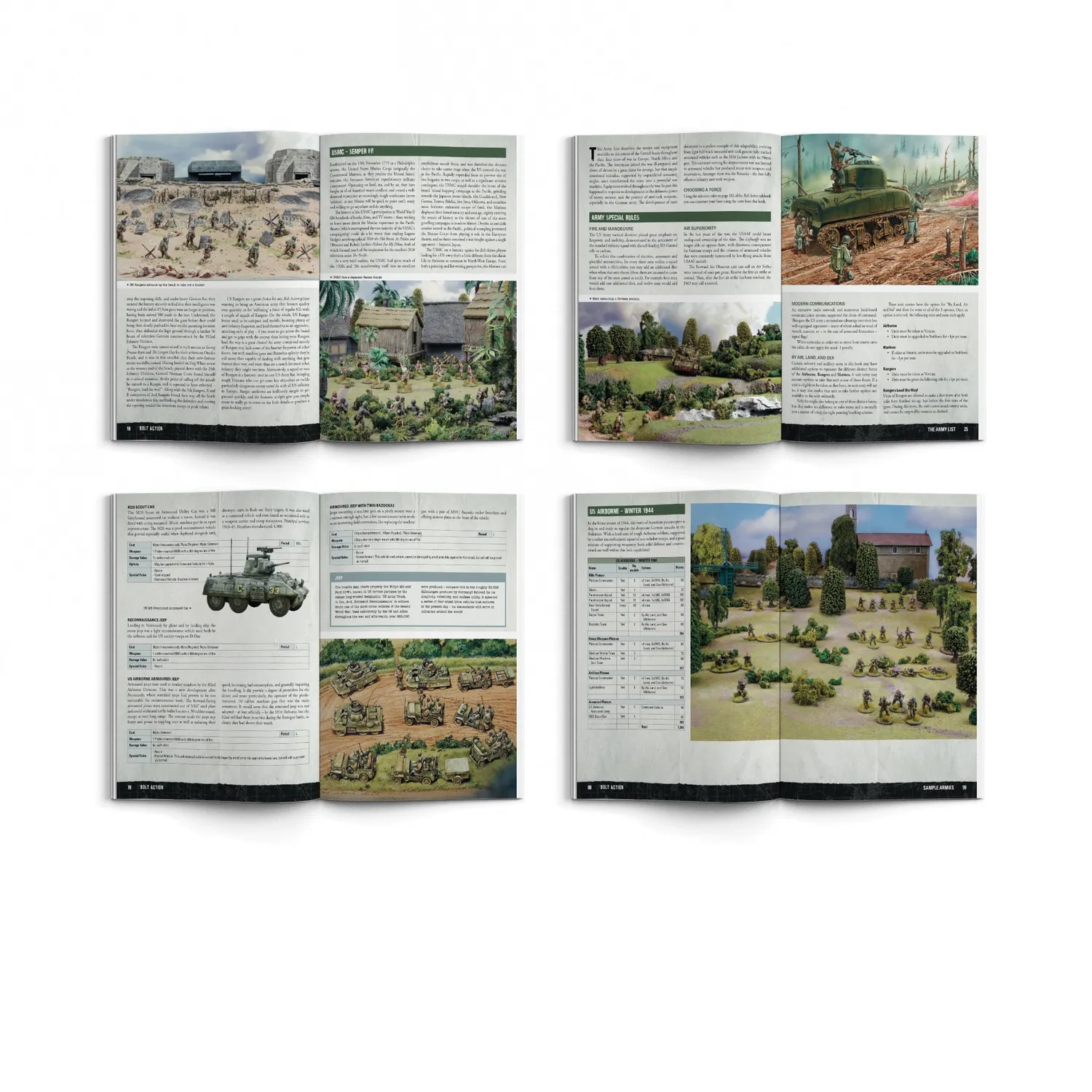 Bolt Action Armies of the United States: Third Edition livre avec figurine hiver