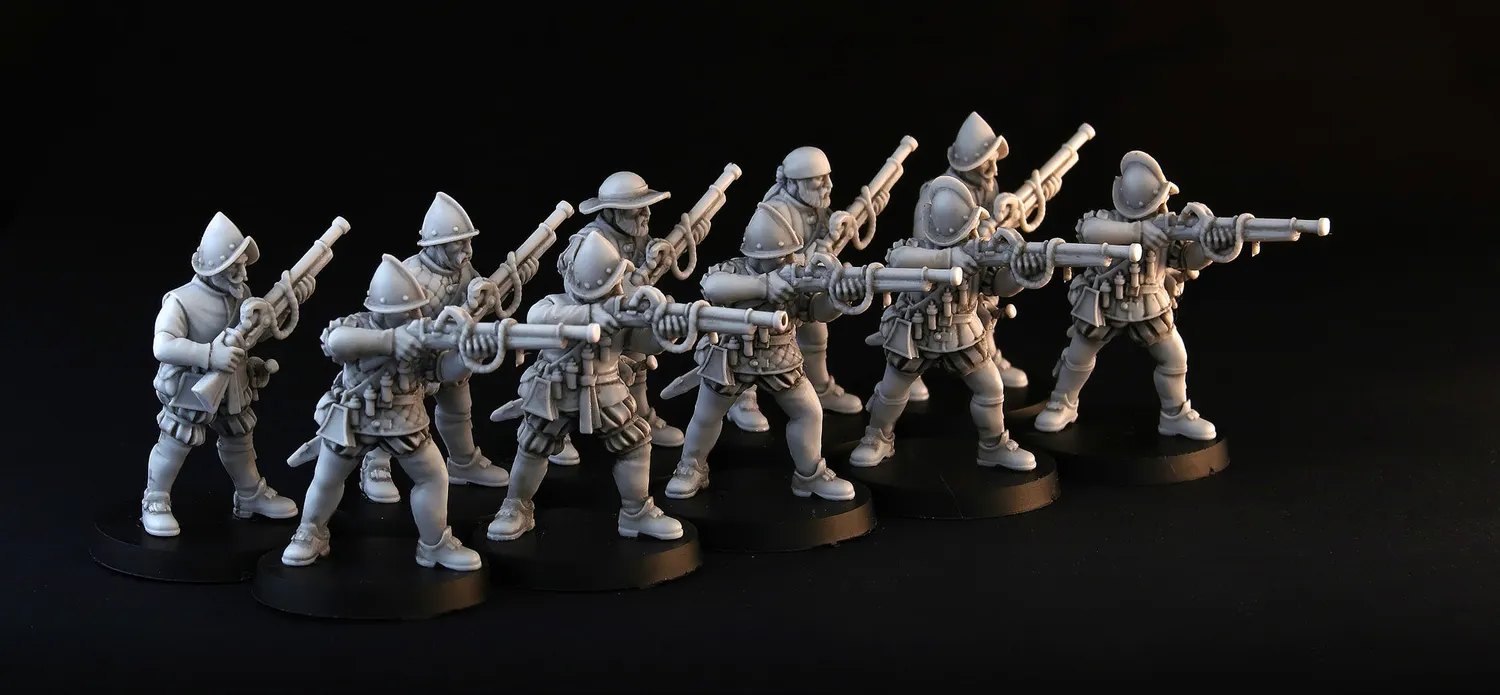 Brother Vinni Spanish Hand Gunners figurines 28mm lot 10