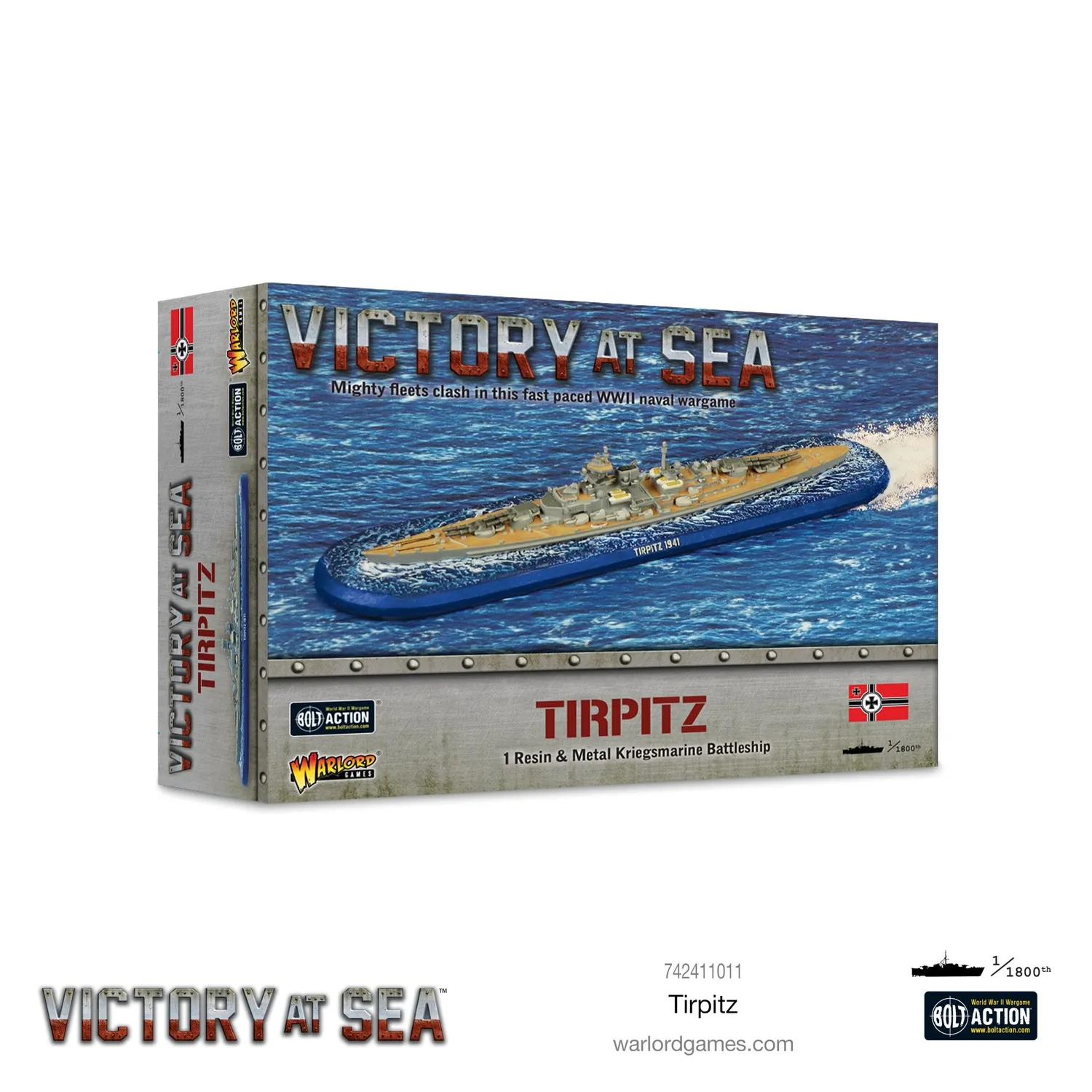 Victory at Sea Tirpitz cuirassé miniature résine
