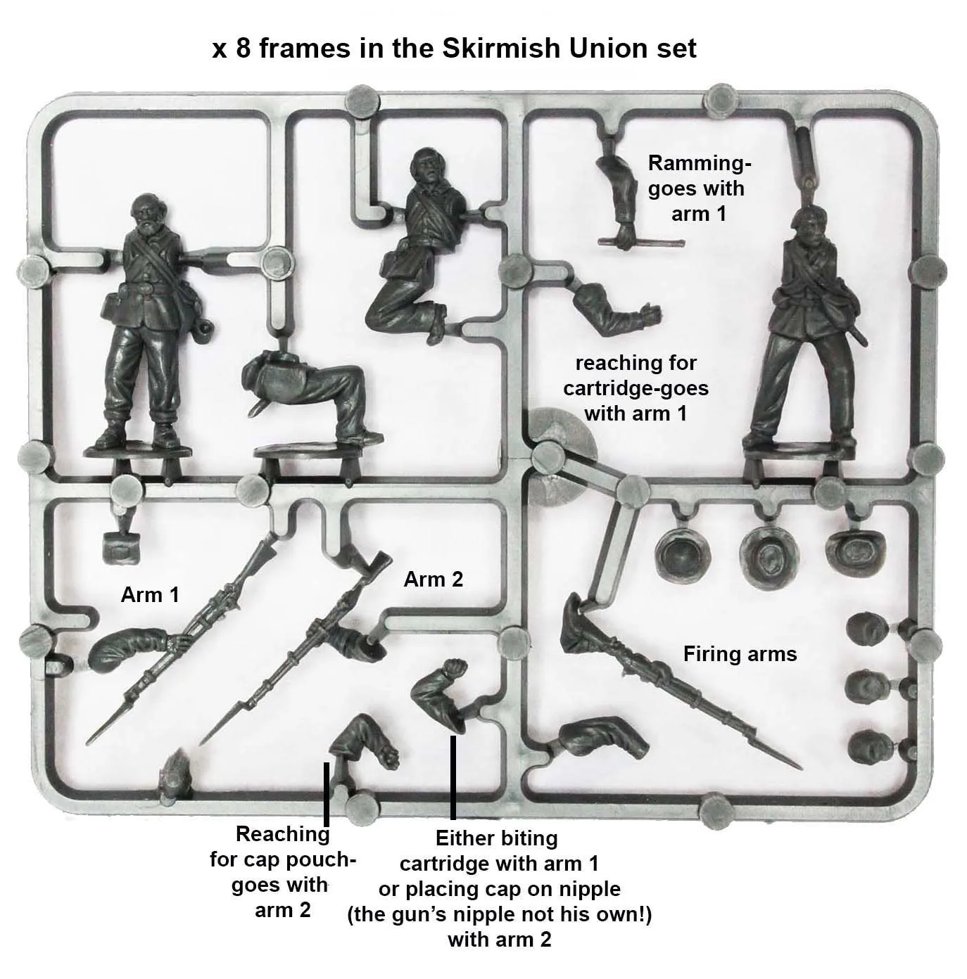 Perry Miniatures American Civil War Union Infantry figurines 38 pièces