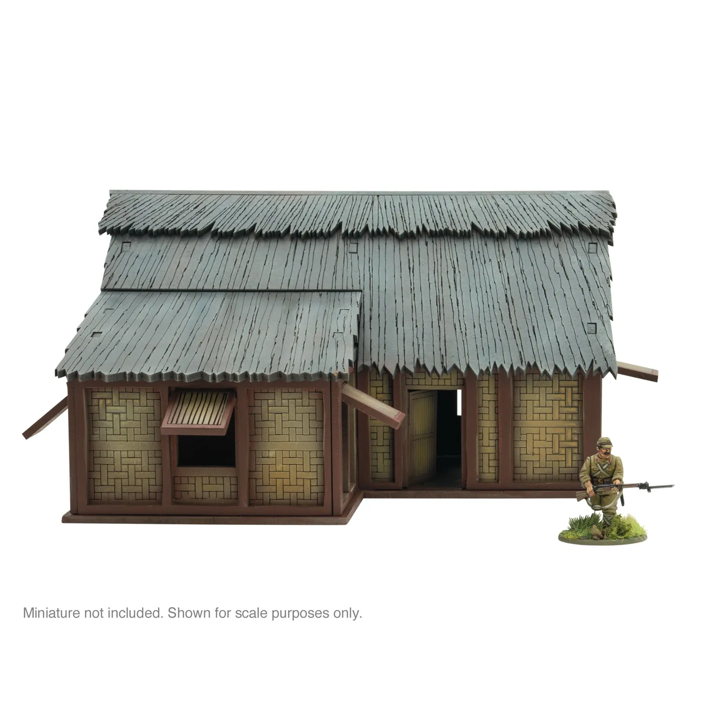 Bolt Action Pacific Theatre L Shaped building bâtiment MDF