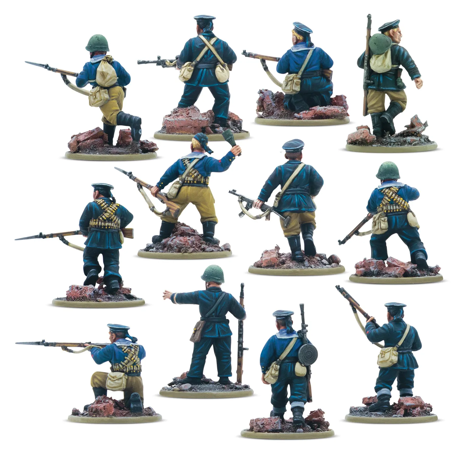 Bolt Action Brigade navale soviétique escouade résine 12 fig
