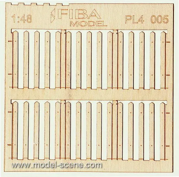 Albion Model Scene Picket Fence Medium Plank clôture lot de 2