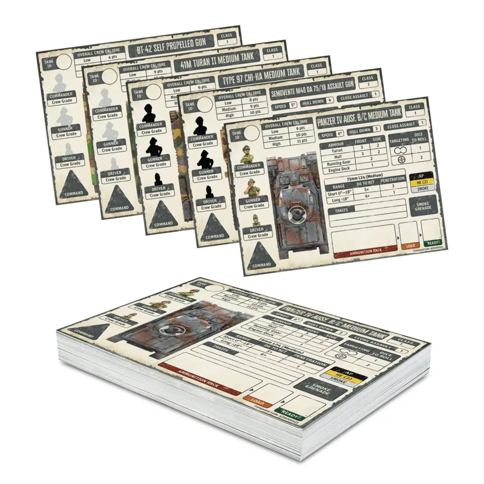 Achtung Panzer Axis Card Pack cartes 38 véhicules