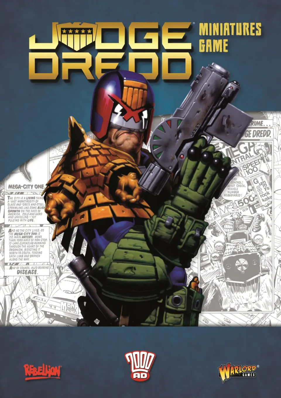Bolt Action Judge Dredd rulebook livre de règles jeu de figurines