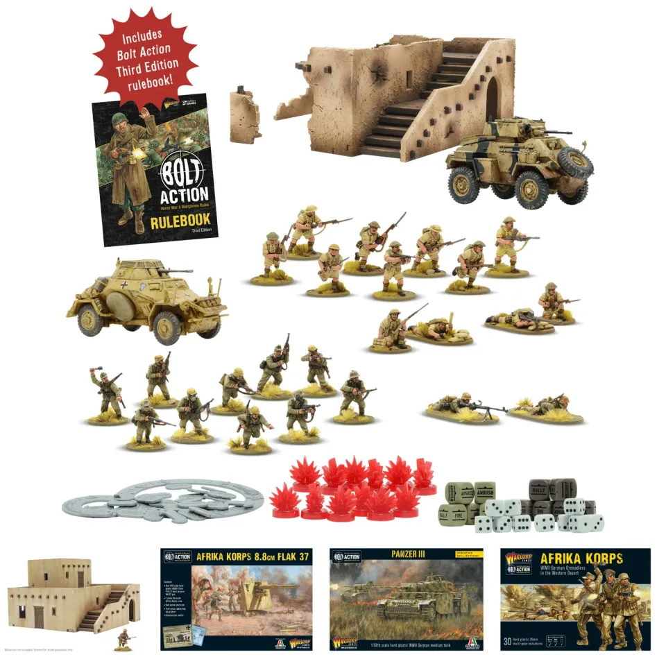 Bolt Action Gentleman's War coffret Desert Fox bundle