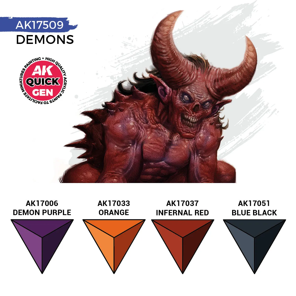 Bolt Action Demons Quick Gen set 4 peintures démons