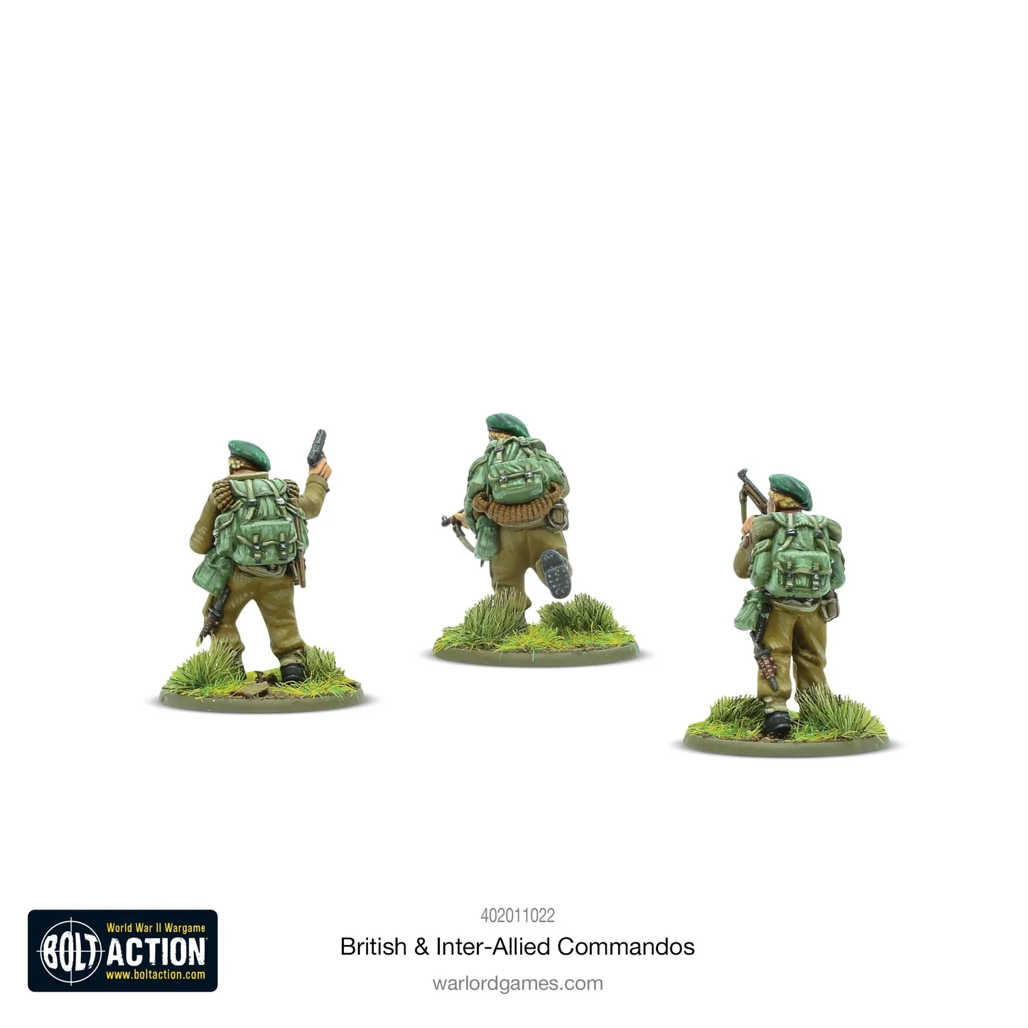 Bolt Action British & Inter-Allied Commandos figurines plastique 30 pièces