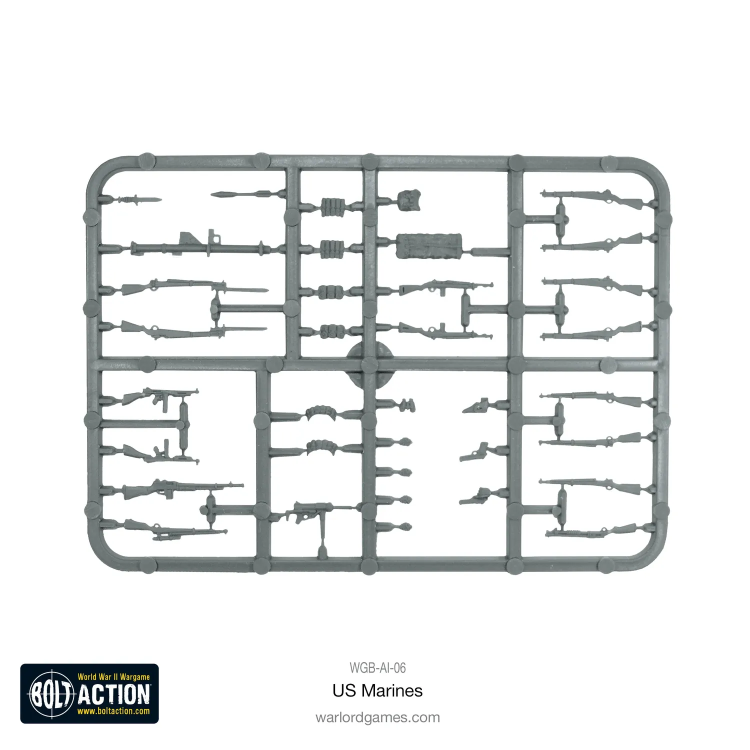 Bolt Action US Marines Platoon boîte de figurines plastique 30 pièces