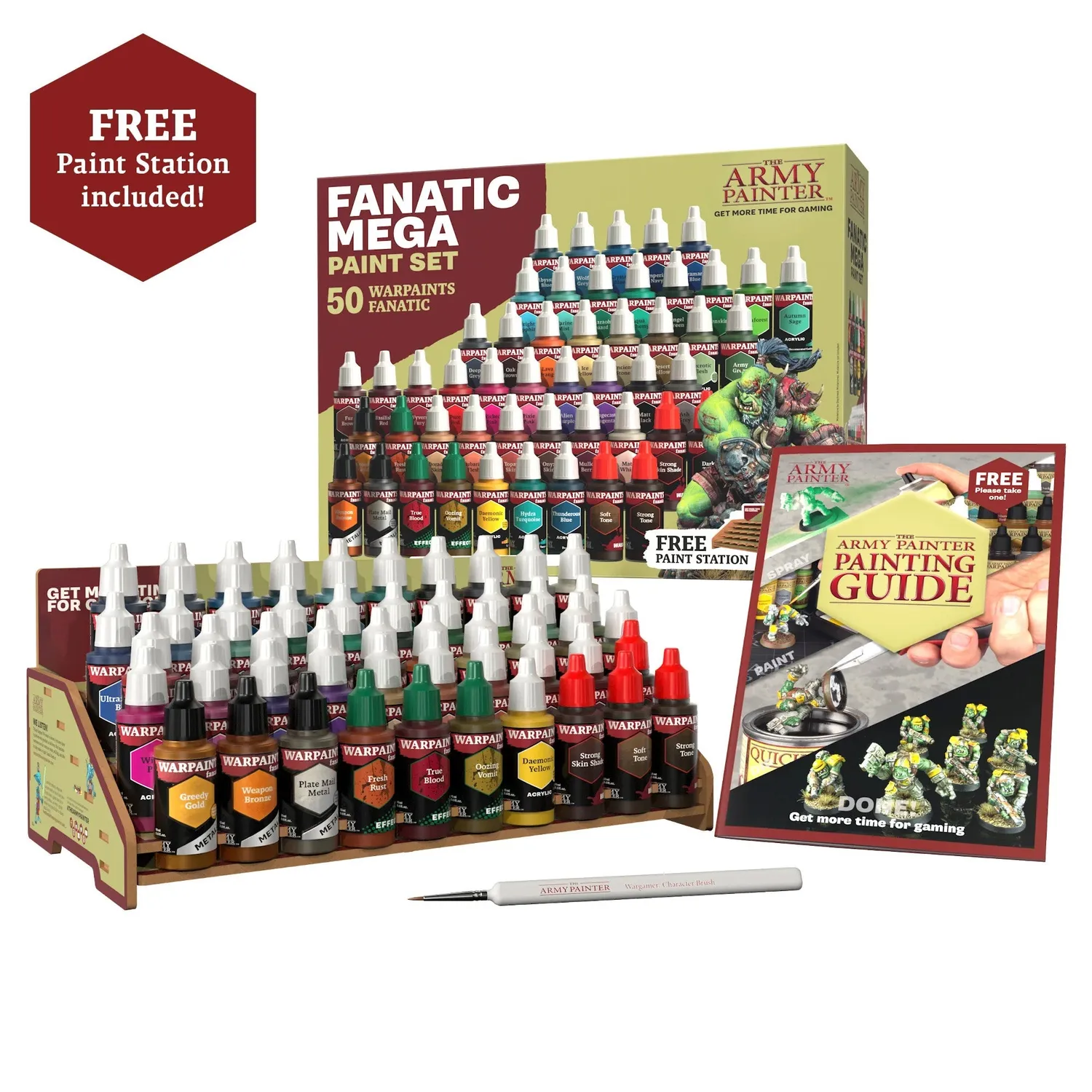 Army Painter Warpaints Fanatic Mega Set peintures 50 couleurs