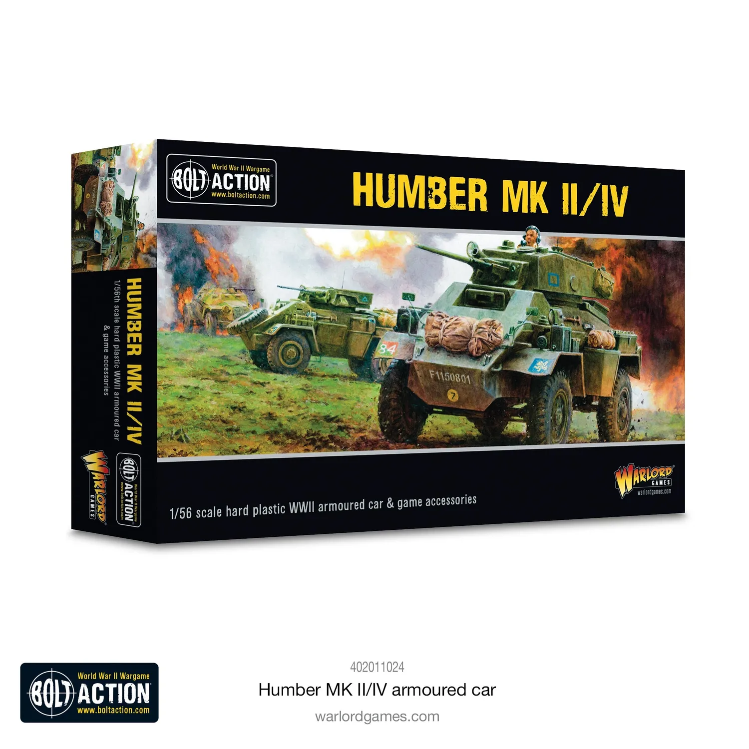Bolt Action Humber MK II/IV voiture blindée plastique britannique