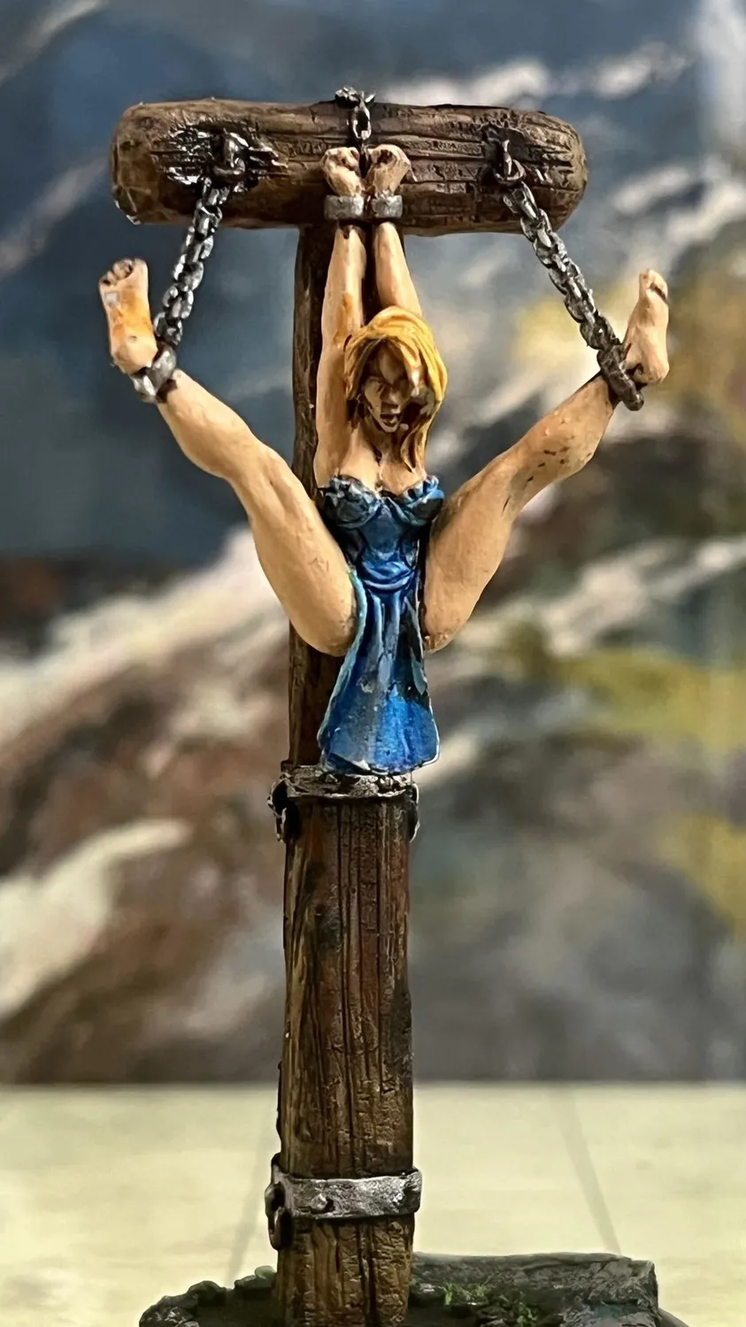 Brother Vinni esclave au pilori figurine résine 28mm
