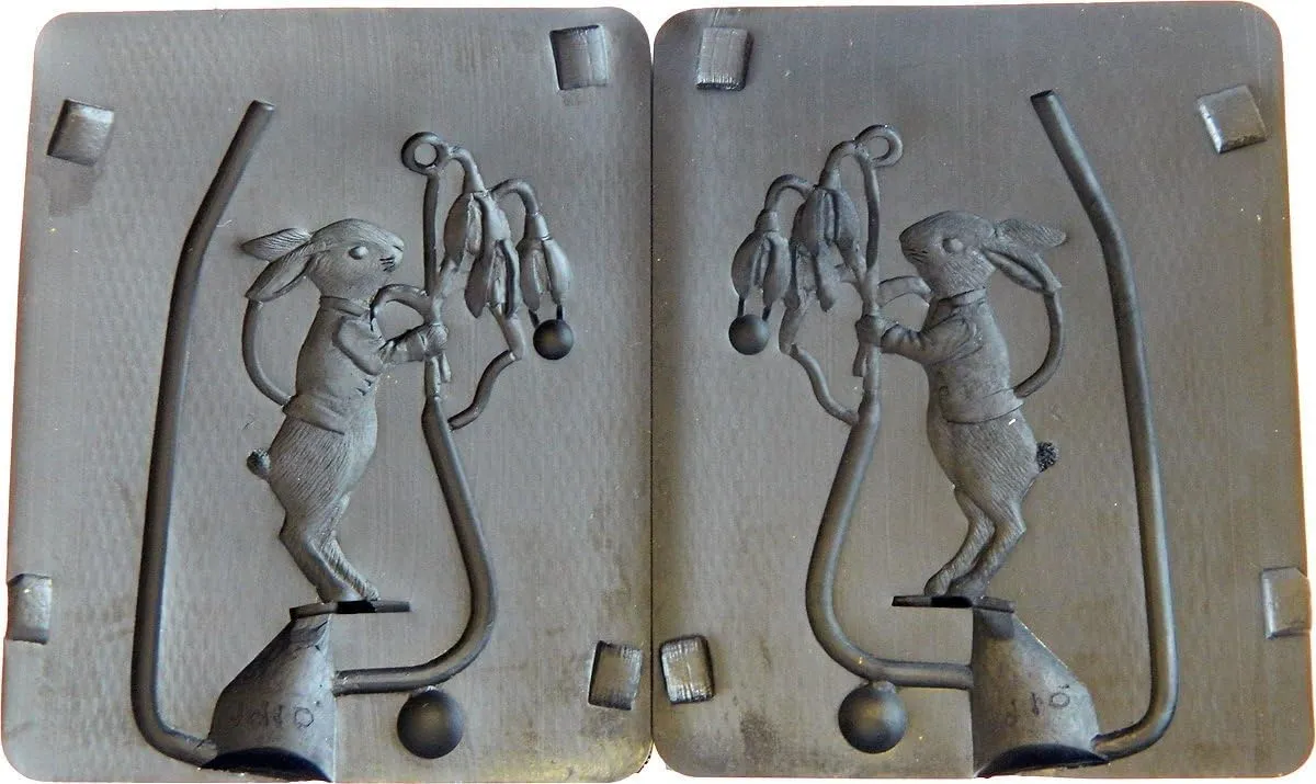 Prince August PA1910 moule lapin de Pâques perce-neige en métal