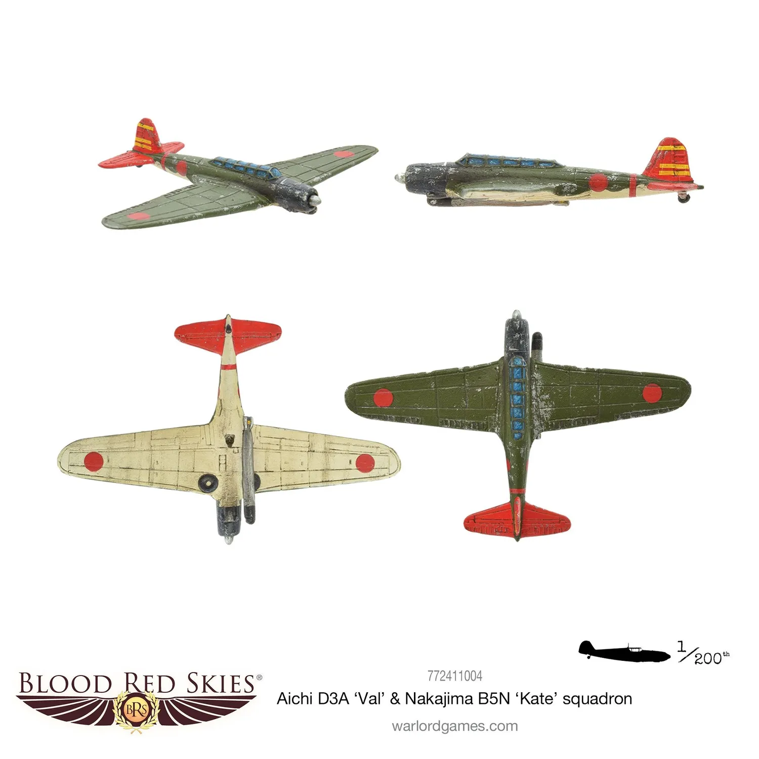 Bolt Action Blood Red Skies Val Kate escadron figurines 6 résine
