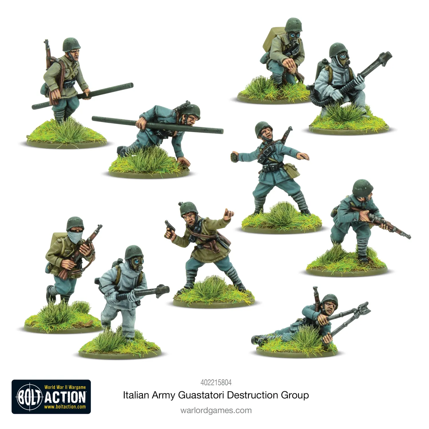 Bolt Action Italian Army Guastatori Destruction Group figurines métal 10