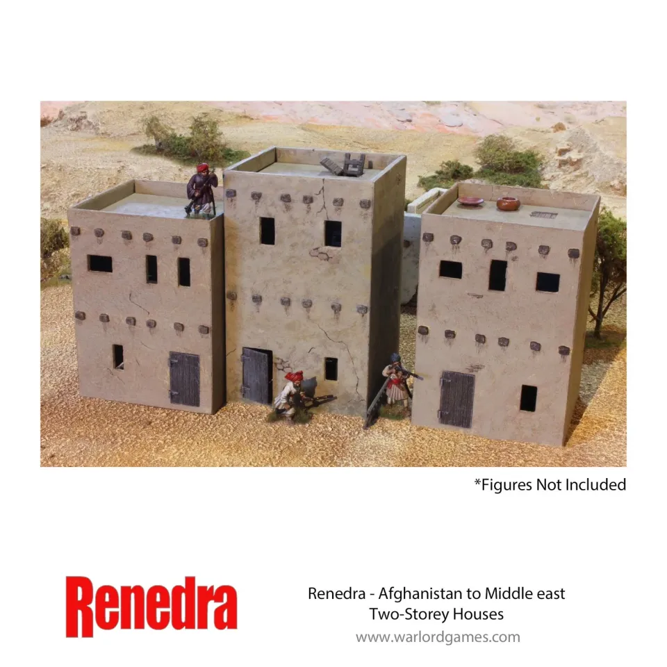 Bolt Action Afghanistan Middle East maisons 2 étages x3