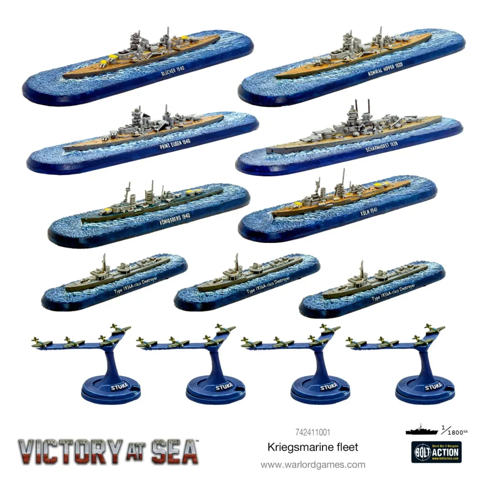 Bolt Action Victory at Sea Kriegsmarine fleet flotte de navires