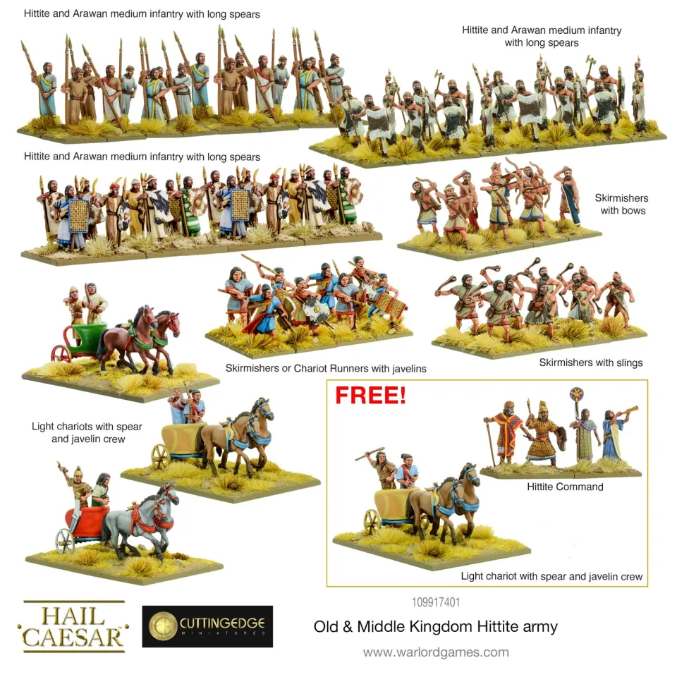 Bolt Action Old & Middle Kingdom Hittite Army Deal figurines 76 fantassins
