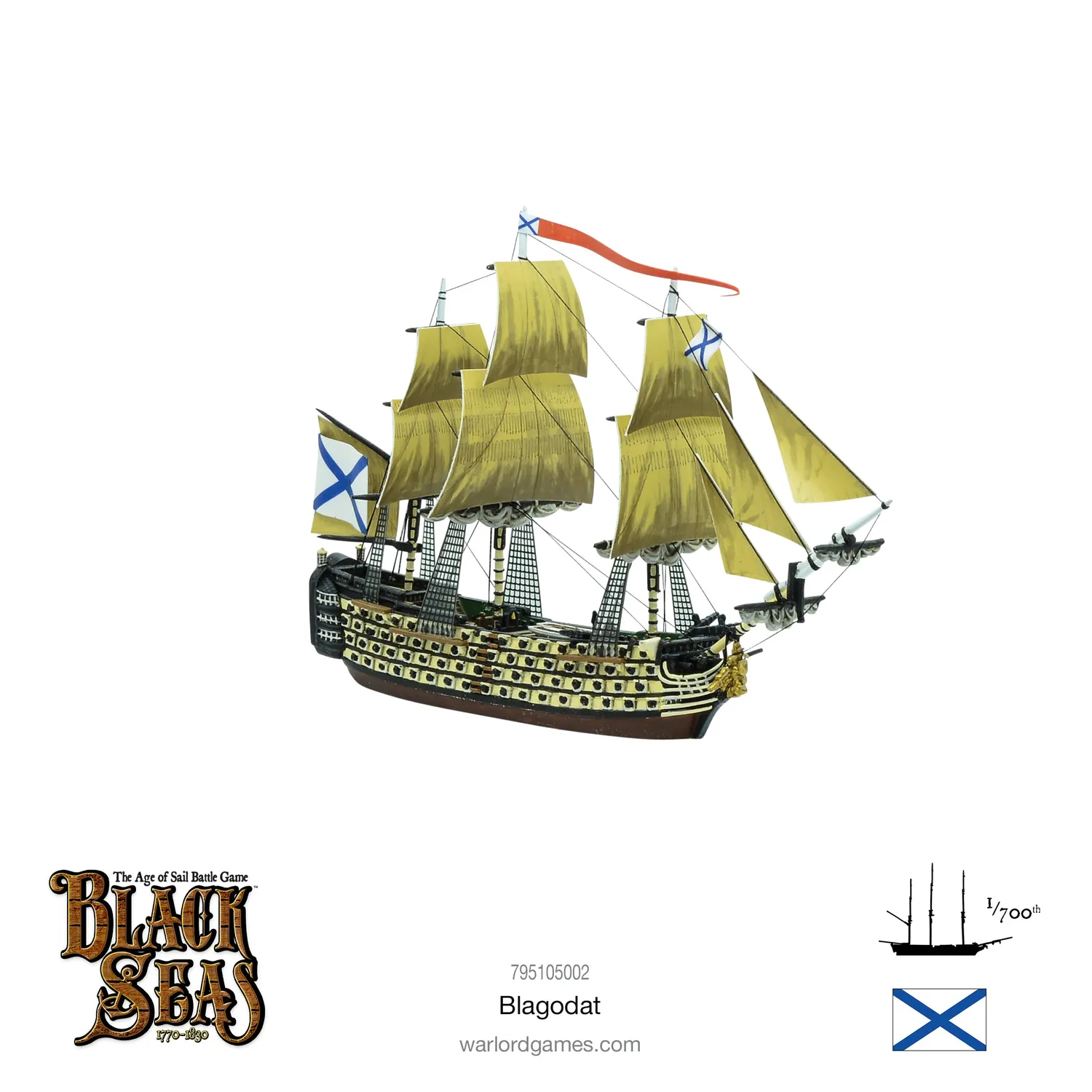 Black Seas Blagodat bateau de ligne résine et métal