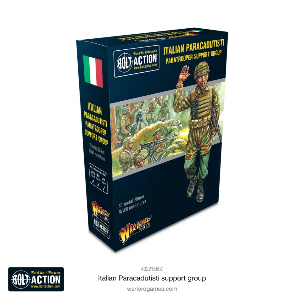 Bolt Action Paracadutisti italiens groupe soutien 10 figurines
