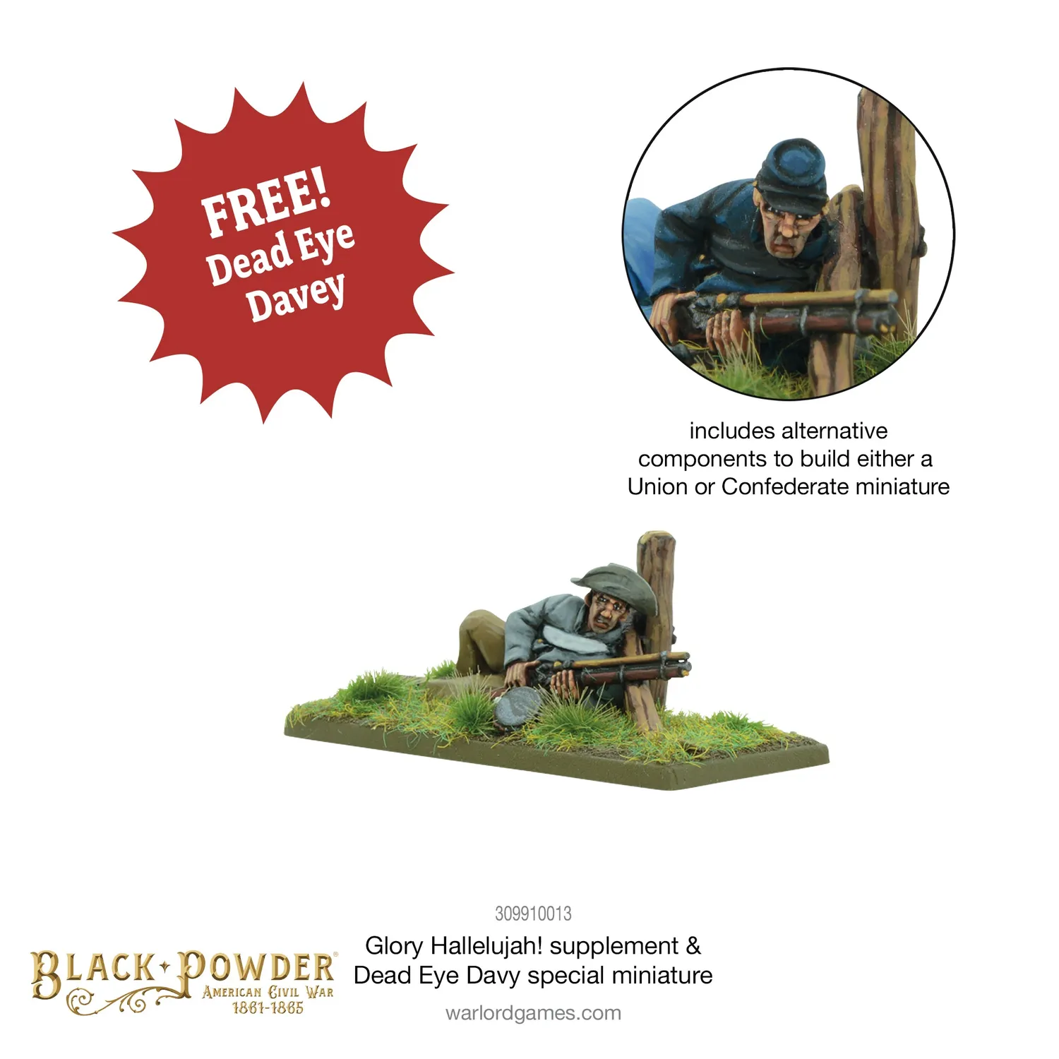 Bolt Action Black Powder Glory Hallelujah livre supplément guerre Sécession