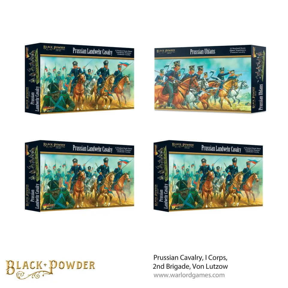 Warlord Black Powder Cavalerie prussienne Von Lützow coffret résine