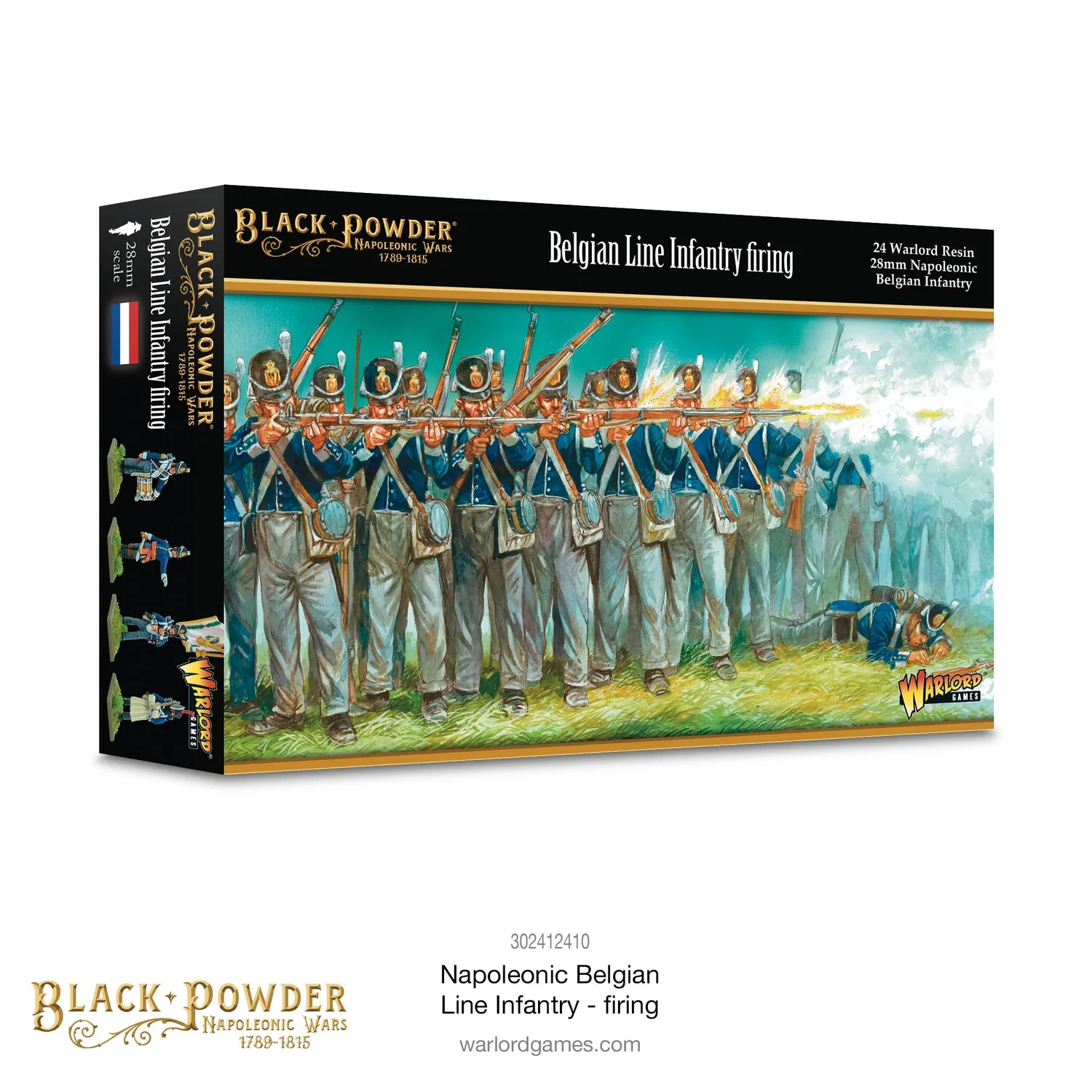 Bolt Action Black Powder Belge ligne infanterie miniature