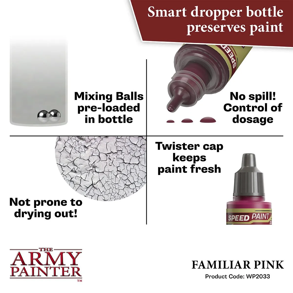 Army Painter Speedpaint Familiar Pink peinture rose 18 ml