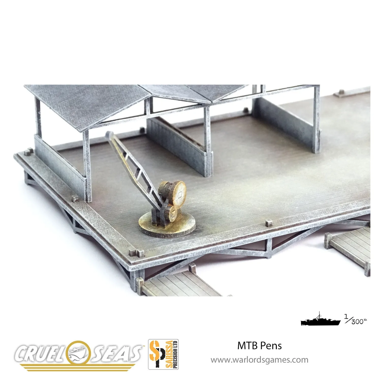 Bolt Action Cruel Seas MTB Pens décor port MDF