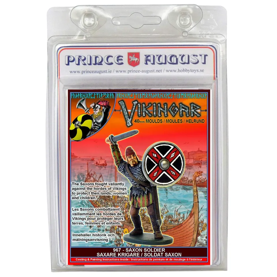 Prince August Hobby Soldat saxon Vikings PA967 moule de moulage métal 40 mm