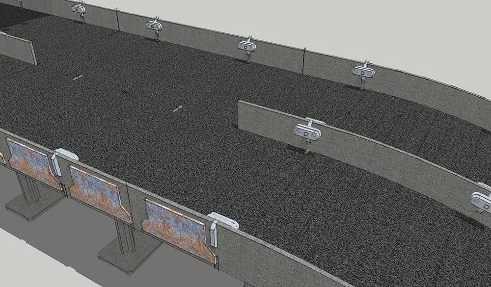 Bolt Action Freeway Scenery Set décor MDF Judge Dredd autoroute