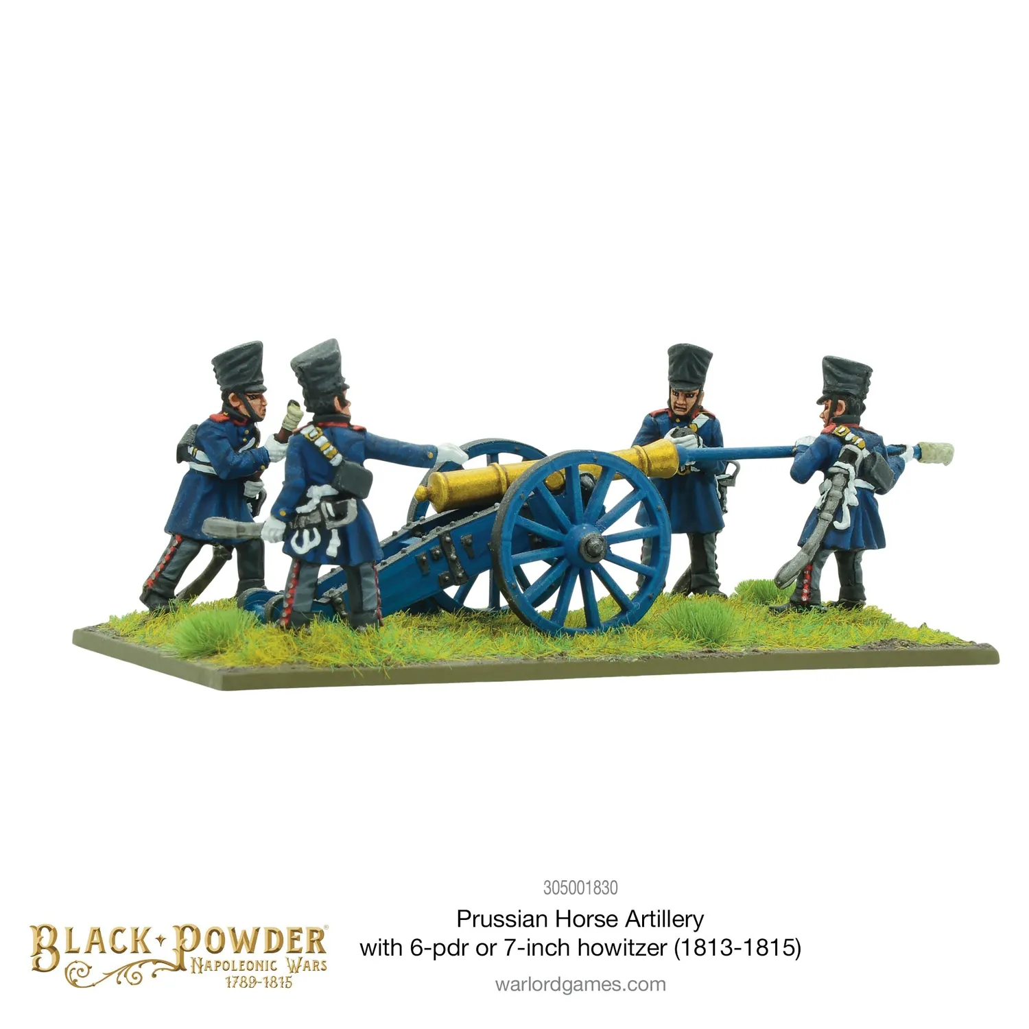 Bolt Action Black Powder artillerie à cheval prussienne 6-pdr figurines métal