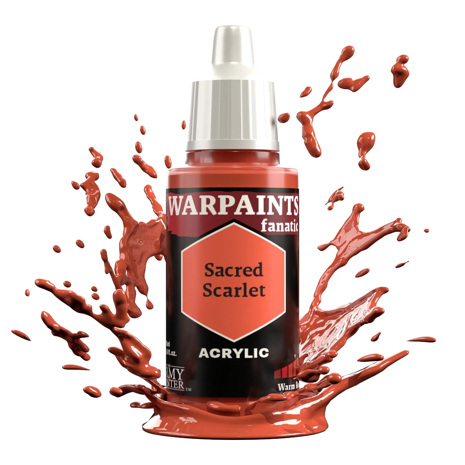 Bolt Action Warpaints Fanatic Sacred Scarlet peinture acrylique rouge 18 ml