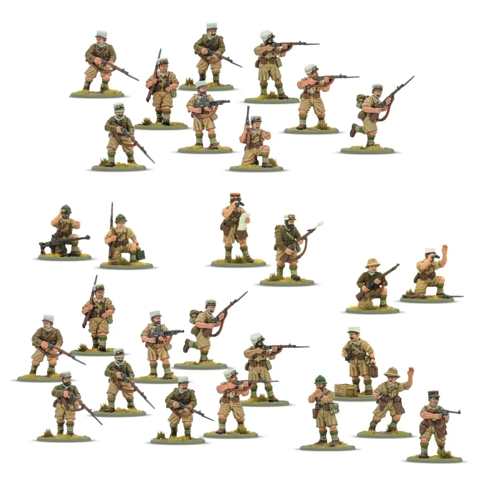 Bolt Action French Foreign Legion Platoon figurines infanterie