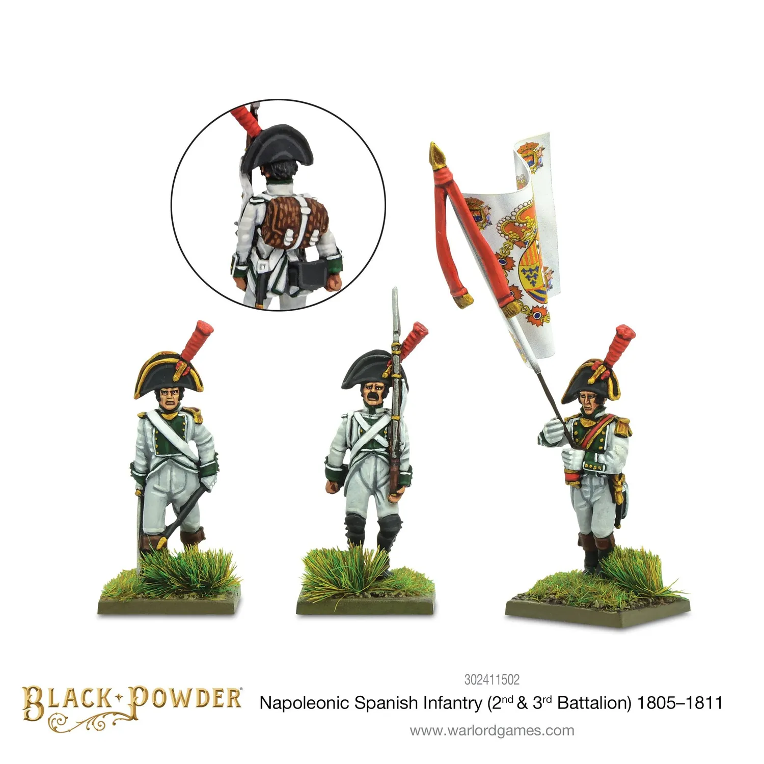 Bolt Action Black Powder Napoleonic Spanish Infantry 1805-1811 figurines