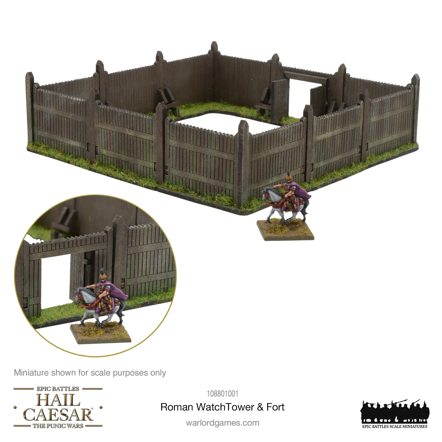 Bolt Action Hail Caesar Epic Battles Roman Watchtower Fort décor MDF