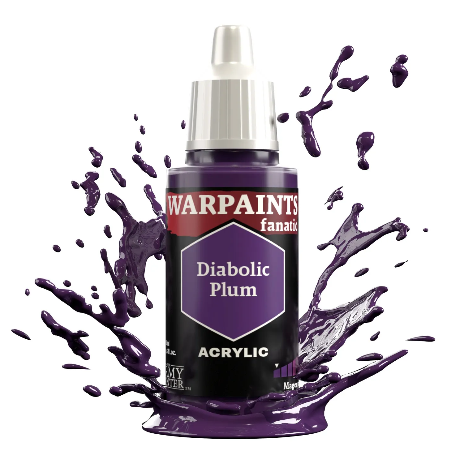 The Army Painter Warpaints Fanatic Diabolic Plum peinture 18 ml